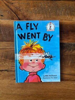 Dr. Seuss A Fly Went By Book - Blue, Yellow, Orange, Pink
